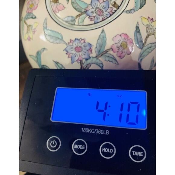 Vintage 12” WBI Floral Botanical Chinoiserie Plum tree blossoms Ceramic Vase Urn - Picture 11 of 11